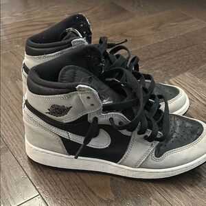 Air Jordan Black and Gray High-Top Sneakers